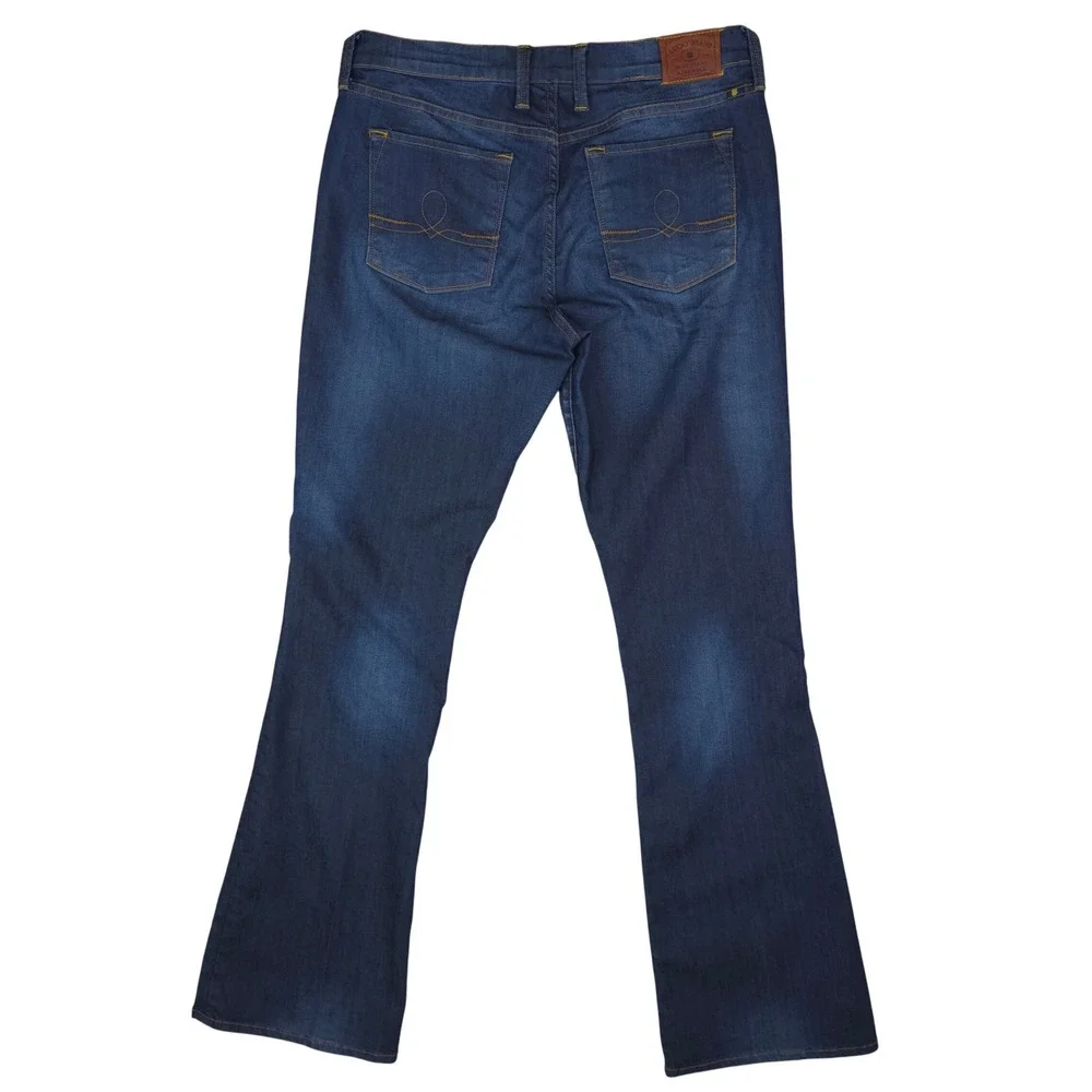 Lucky Brand Jeans Womens 12/31 Sofia Boot Cut Flare‎ Dark Wash Stretch Boho Y2K